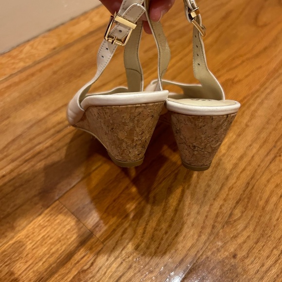 White Peep Toe Sandals - Picture 8 of 8